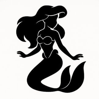 Sticker autocollant Sirenetta ariel décoration decostickerstore - XDF3AD