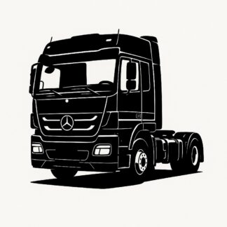 Sticker autocollant Tracteur Mercedes Aktros mp3 décoration decostickerstore - TRHZ8F