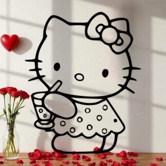 Sticker autocollant Hello Kitty soda