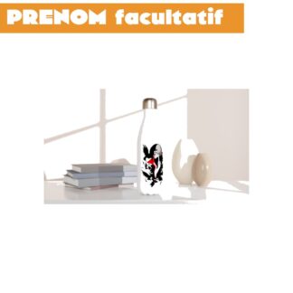 Bouteille d'eau blanche en acier inoxydable 483 ml (17 oz) Itachi Uchiwa Naruto