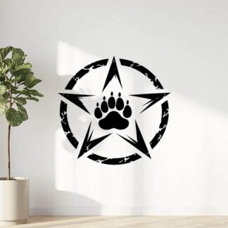 sticker autocollant 4x4 jeep etoile us army ours AEDPX