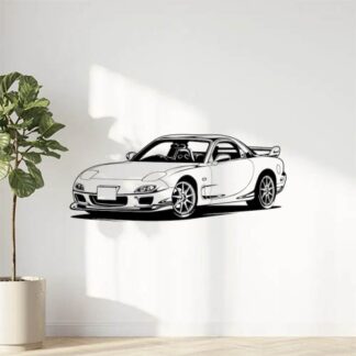 Sticker Autocollant voiture sport silouhette BVw187307