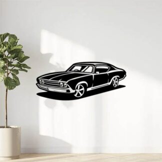 Sticker Autocollant voiture muscle car silouhette BVw187310