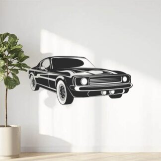 Sticker Autocollant voiture muscle car silouhette BVw187313