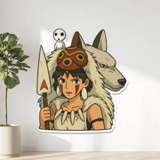 Autocollant Manga Princesse Mononoké décoration decostickerstore - H8DGIZ