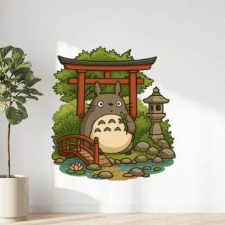 Autocollant Totoro jardin japonais décoration decostickerstore - N3L132