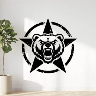 sticker autocollant 4x4 jeep etoile us army ours O2SCA