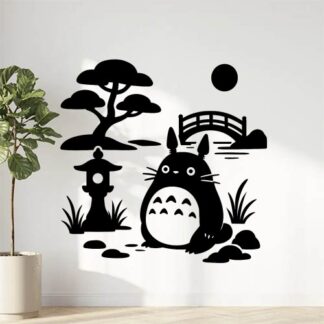 Sticker autocollant Totoro jardin japonais décoration decostickerstore - QBHVC2