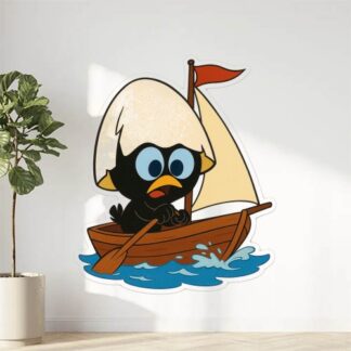 Autocollant Calimero sur un bateau décoration decostickerstore - VGCM8J