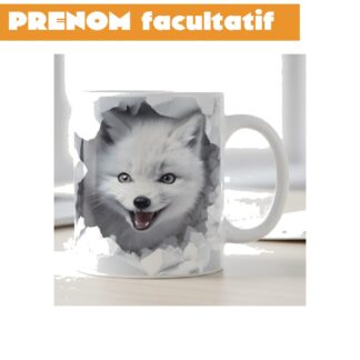 Mug renard blanc en céramique 325 ml (11 oz) VR1TX