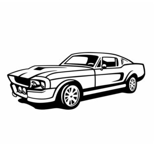 sticker autocollant voiture chambre enfant 4Q37A