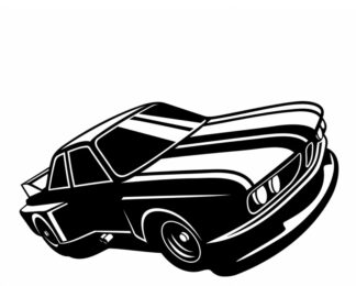 sticker autocollant voiture chambre enfant E5DE7