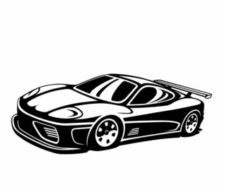 sticker autocollant voiture chambre enfant WR0D4