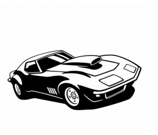 sticker autocollant voiture chambre enfant ZWS42