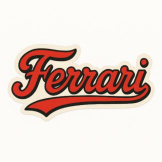 Autocollant Scritta Ferrari décoration decostickerstore - UHONQM