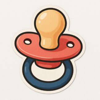 Autocollant Sucette dans la bouche décoration decostickerstore - FCNSBO