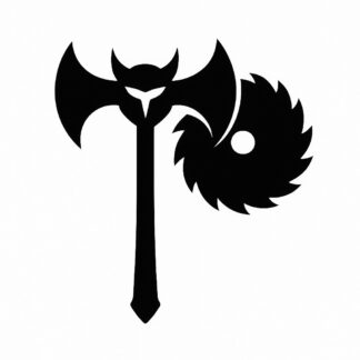 Sticker autocollant Astéro hache goldorak décoration decostickerstore - 2XTSSS