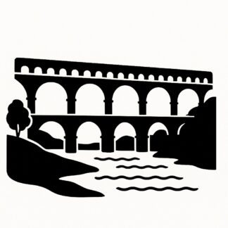 Sticker autocollant pont du gard décoration decostickerstore - I4Z3DW