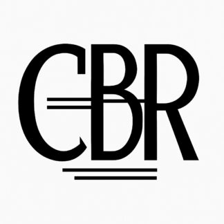 Sticker autocollant représentation du lettrage CBR stylé moderne style art déco décoration decostickerstore - MDAQIC