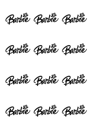 Planche 12 stickers Barbie 0JWPQ