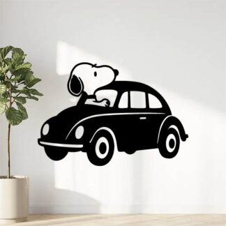 Sticker autocollant Snoopy scarabée voiture décoration decostickerstore - KW8BLL