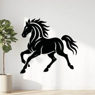 Sticker autocollant Cheval tribal au galop décoration decostickerstore - MU7DTO