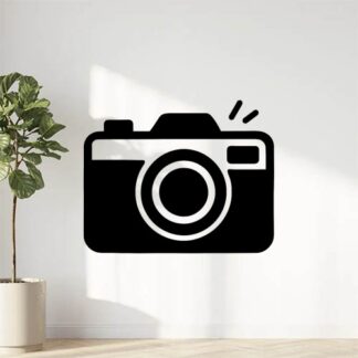 Sticker autocollant appareil photo avec quelques traits décoration decostickerstore - MVVXOI