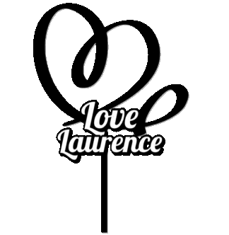 3D topper cake cœurs